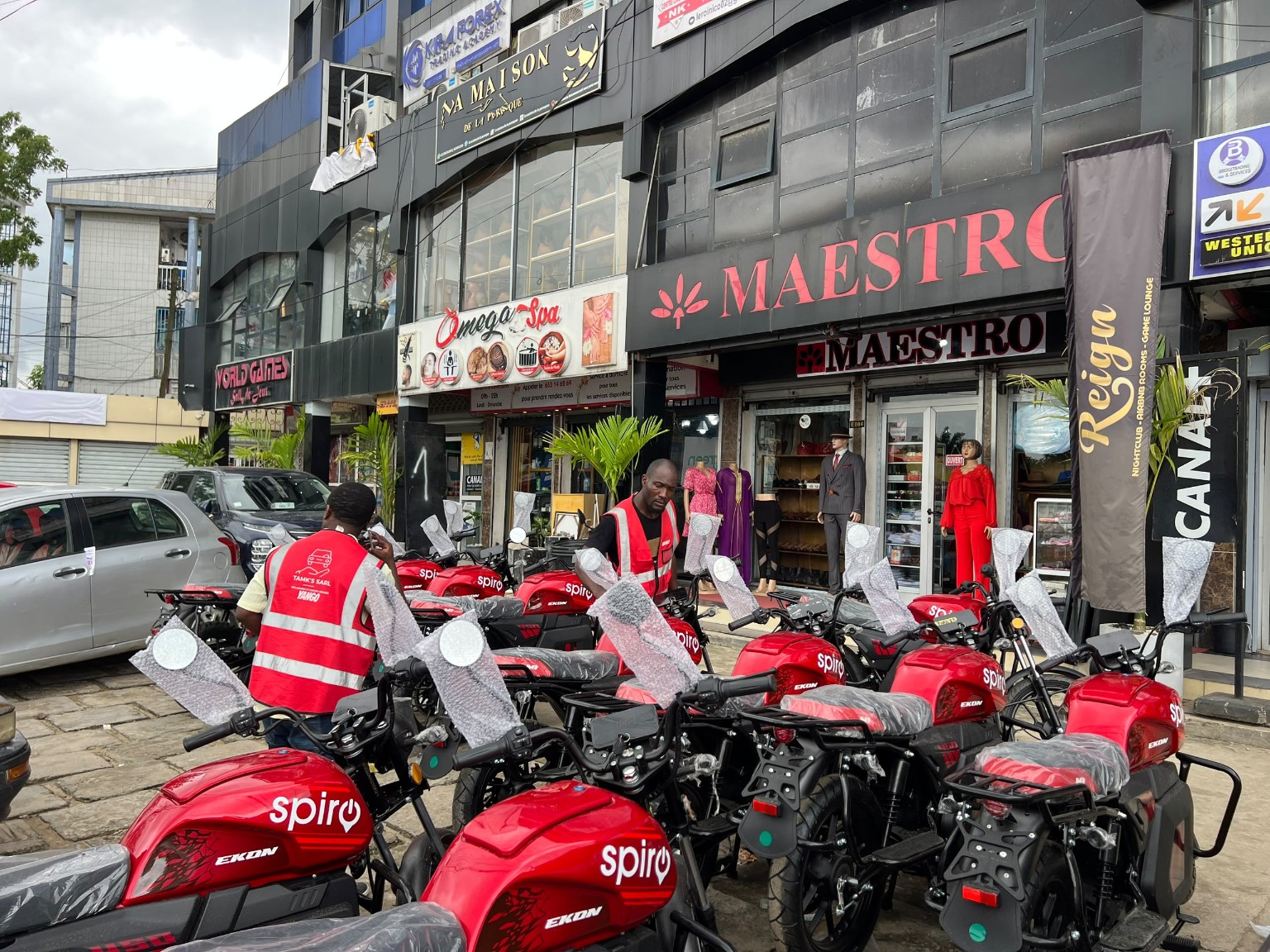 Activité moto sur le terrain